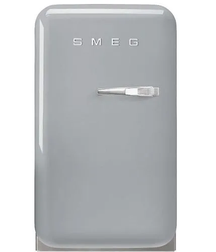 Холодильник Отдельностоящий SMEG FAB5LSV5, стиль 50-х гг., петли слева, Серебристый фото в интернет-магазине «Mebelex»