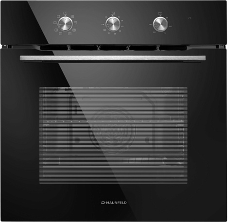 Духовой шкаф электрический MAUNFELD MEOC708PB черный фото в интернет-магазине «Mebelex»