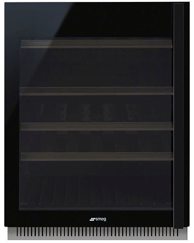Винный шкаф Встраиваемый SMEG CVI638LN3, черный фото в интернет-магазине «Mebelex»