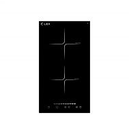 12 990 руб., Варочная панель индукционная LEX EVI 320-2 BL (черное стекло, домино)