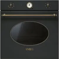 111 890 руб., Духовой шкаф Электрический SMEG SF800AO, антрацит, фурнитура латунная