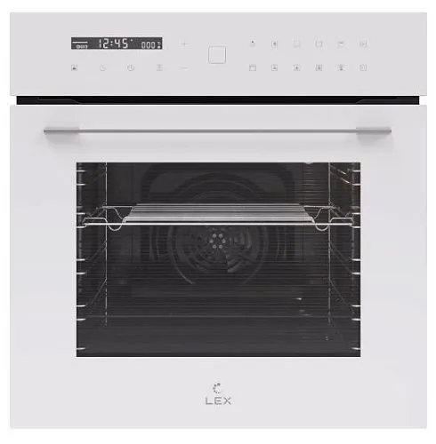 Шкаф духовой электрический LEX EDS 101 WH белое стекло фото в интернет-магазине «Mebelex»
