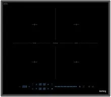 101 990 руб., Панель варочная индукционная KORTING HIB 64940 B Maxi черный