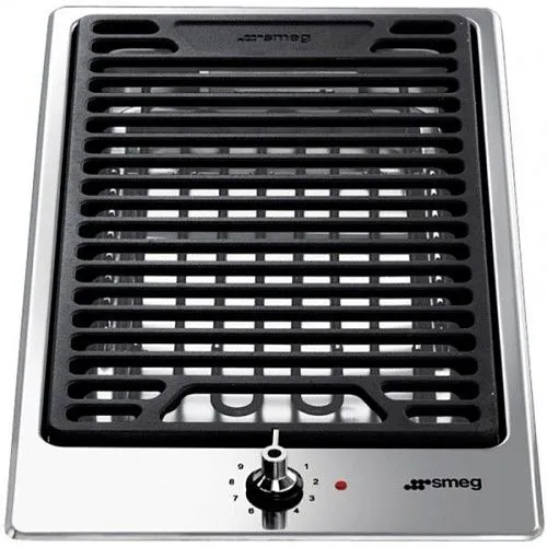 Электрический гриль-барбекю SMEG PGF30B, нержавеющая сталь фото в интернет-магазине «Mebelex»