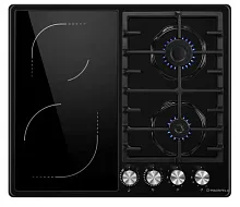 30 990 руб., Панель варочная комбинированная MAUNFELD EEHE.642VC.3CB/KG Черный