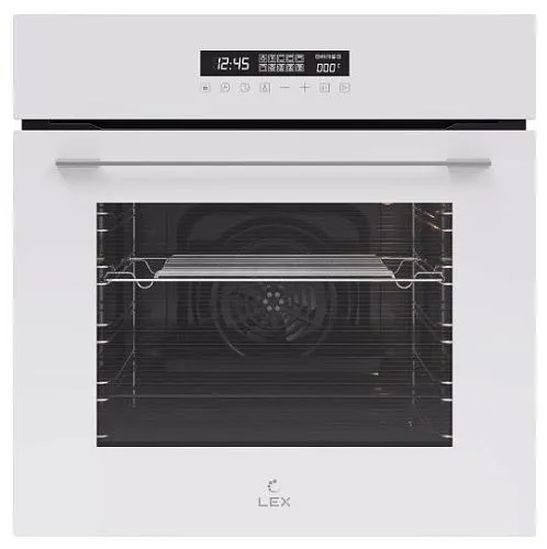 Шкаф духовой электрический LEX EDS 100 WH белое стекло фото в интернет-магазине «Mebelex»