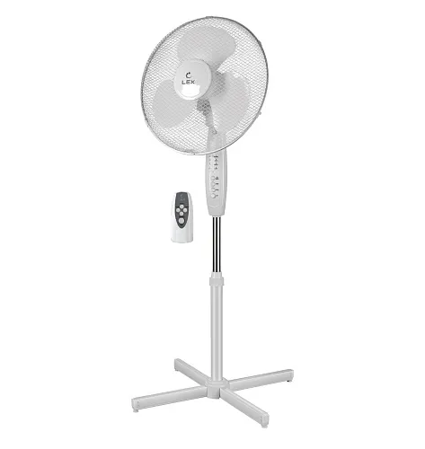 Вентилятор напольный LEX LXFC8320, белый, с ПДУ фото в интернет-магазине «Mebelex»