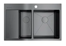 64 088 руб., Мойка кухонная OMOIKIRI Akisame 78-2 чаша справа