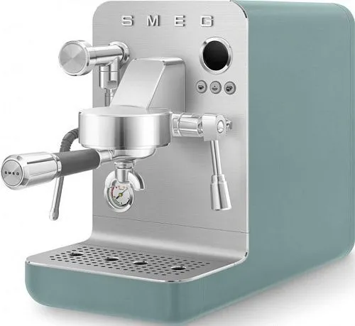 Рожковая эспрессо кофемашина SMEG EMC02EGMEU, изумрудно-зеленый матовый фото в интернет-магазине «Mebelex»