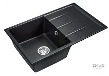 19 634 руб., Мойка кухонная кварцевая EMAR EMQ-1800.Q Морион