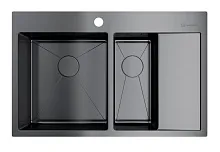 64 088 руб., Мойка кухонная OMOIKIRI Akisame 78-2 чаша слева