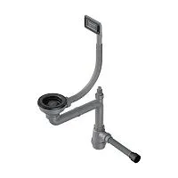 4 788 руб., WK-1-UN GM, Арматура для одночашевых моек с универсальным прямоугольным переливом