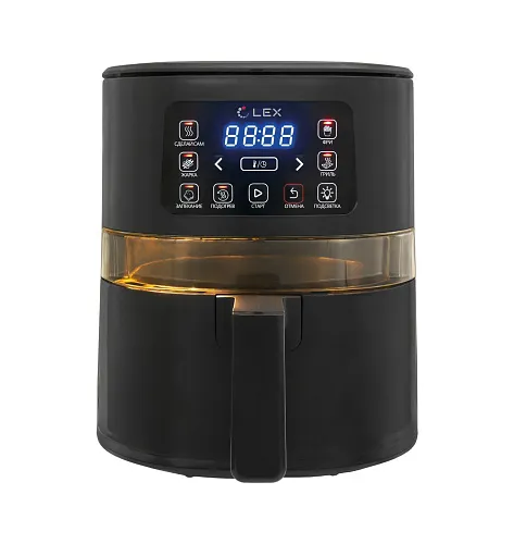 Аэрогриль электрический LEX LXAF 5405 черный фото в интернет-магазине «Mebelex»