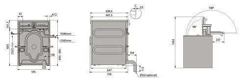 Стиральная машина Отдельностоящая ASKO Professional WMC8944VB.T темно-серая фото в интернет-магазине «Mebelex»