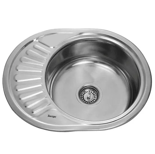 Кухонная мойка SinkLight 5745 универсальная без отв. под смеситель фото в интернет-магазине «Mebelex»