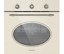 35 990 руб., Шкаф духовой электрический MAUNFELD EOEFG.566RIB.MT бежевый, фурнитура бронза