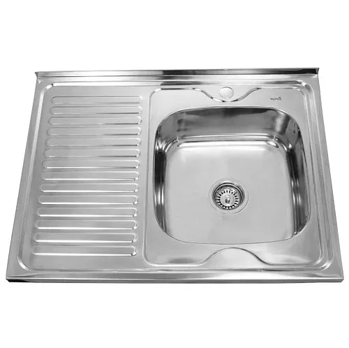 Кухонная мойка SinkLight 8060 чаша справа фото в интернет-магазине «Mebelex»