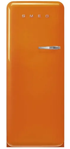 Холодильник Отдельностоящий SMEG FAB28LOR5 стиль 50-х годов, петли слева, Оранжевый фото в интернет-магазине «Mebelex»