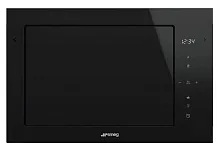 79 990 руб., Микроволновая печь Встраиваемая SMEG FMI625CN,  черное стекло Eclipse