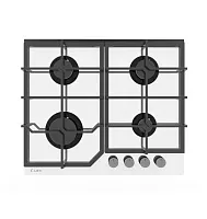 18 290 руб., Панель варочная газовая LEX GVG 642 WH белое стекло, чугунные решетки