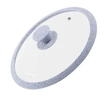 833 руб., Крышка стеклянная MAUNFELD TRINITY MGL26SMLG, 26 см, серый