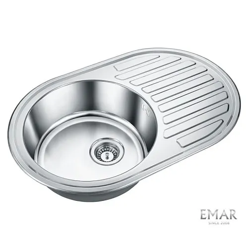 Мойка врезная ЕМАР Лайт 7750 0.6/180 фото в интернет-магазине «Mebelex»