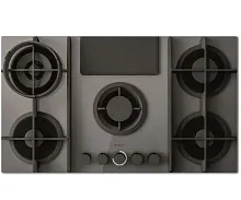 260 090 руб., Варочная панель Газовая ELICA NIKOLATESLA FLAME GR/A/88 серое стекло решетки чугун