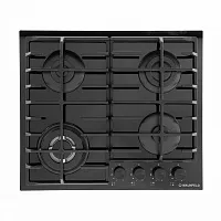 31 990 руб., Панель варочная газовая MAUNFELD EGHG.64.63CB2/G черное стекло