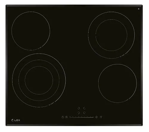 Панель варочная стеклокерамическая LEX EVH 642C BL, Черный фото в интернет-магазине «Mebelex»