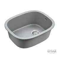 15 972 руб., Мойка кухонная кварцевая EMAR EMQ-1560.P Алмаз