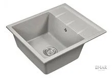 16 712 руб., Мойка кухонная кварцевая EMAR EMQ-1580.Q Барит