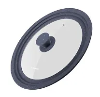 839 руб., Крышка универсальная MAUNFELD OPTIMUM MGL2468SMDG, 24/26/28 см, серый