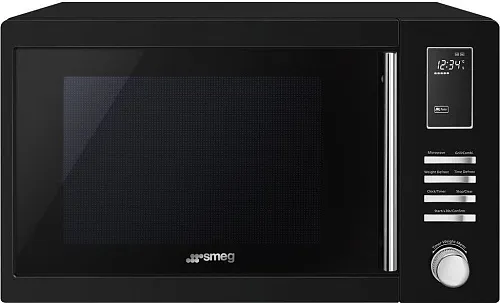 Отдельностоящая микроволновая печь SMEG MOE25B, чёрный фото в интернет-магазине «Mebelex»