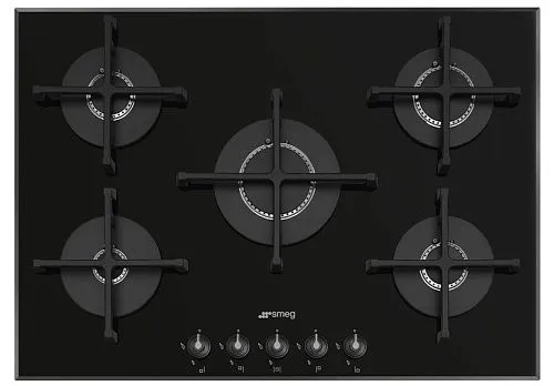 Варочная панель газовая SMEG PV175B3 Черный  фото в интернет-магазине «Mebelex»