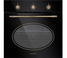 31 490 руб., Шкаф духовой электрический MAUNFELD EOEFG.566RBG.MT черный, фурнитура бронза