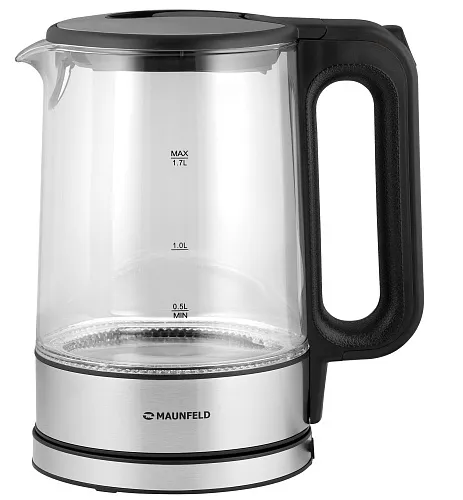 Чайник электрический MAUNFELD MGK-612BK черный фото в интернет-магазине «Mebelex»