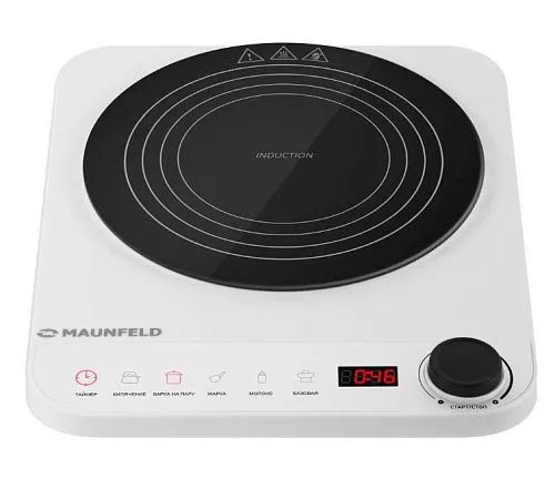 Панель варочная индукционная MAUNFELD EFI271MWH, белый фото в интернет-магазине «Mebelex»