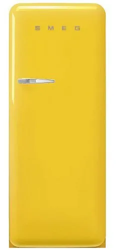 Холодильник Отдельностоящий SMEG FAB28RYW5, стиль 50-х годов, петли справа, Желтый фото в интернет-магазине «Mebelex»