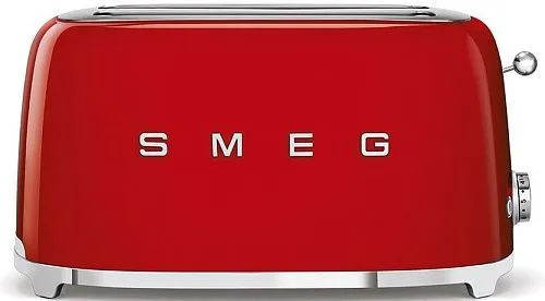Тостер на 4 ломтика SMEG TSF02RDEU, красный фото в интернет-магазине «Mebelex»