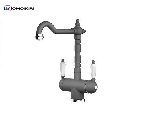 Смеситель для кухни OMOIKIRI Amagasaki гранит фото в интернет-магазине «Mebelex»