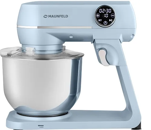 Миксер планетарный MAUNFELD MF-423BL голубой фото в интернет-магазине «Mebelex»