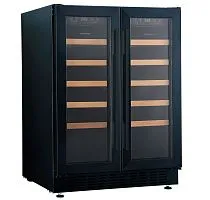 102 490 руб., Шкаф винный встраиваемый MAUNFELD MBWC-112S40, 40 бутылок, под столешницу, черный