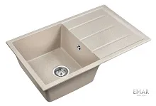 19 634 руб., Мойка кухонная кварцевая EMAR EMQ-1800.Q Берилл