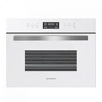 81 990 руб., Шкаф духовой электрический компактный MAUNFELD MCMO.44.9GW, с СВЧ, белое стекло