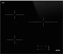 41 670 руб., Варочная панель Стеклокерамическая SMEG SE263TD1 чёрный прямой край
