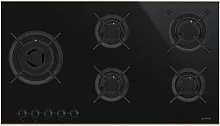 203 320 руб., Варочная панель газовая SMEG PV695LCNR Черная стеклокерамика