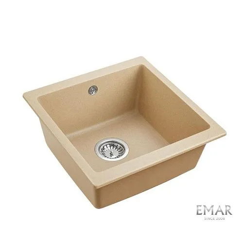 Мойка кухонная кварцевая EMAR EMQ-1455.P Сардоникс фото в интернет-магазине «Mebelex»