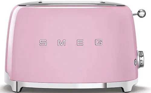 Тостер на 2 ломтика SMEG TSF01PKEU, розовый фото в интернет-магазине «Mebelex»