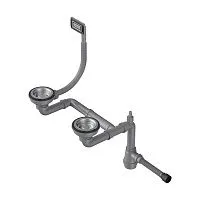 6 988 руб., WK-1,5-UN IN, Арматура для полуторачашевых моек с универсальным прямоугольным переливом