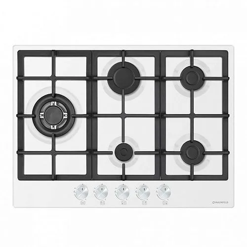 Панель варочная газовая MAUNFELD EGHE.75.33CW/G белый фото в интернет-магазине «Mebelex»